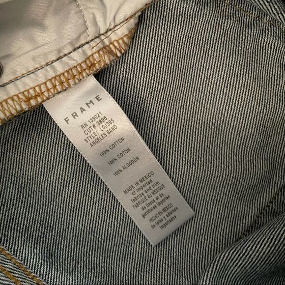 FRAME DENIM Le Original High Rise Rigid Denim Jeans Angeles Sand - Picture 5 of 7